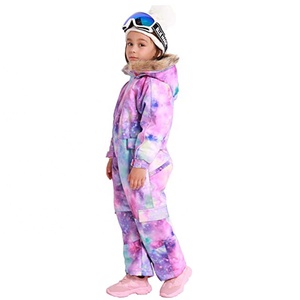 Kid's Baby One Piece Snowsuits <strong>Overalls</strong> Ski Suits Jackets Coats Jumpsuits Outdoor <strong>Winter</strong> Waterproof Snowboarding Children - Product Image 4