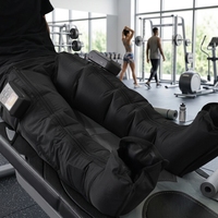 Masseur de compression des jambes à 5 chambres, bottes de massage à ondes d'air rechargeables et détachables pour la relaxation musculaire, vente en gros OEM
