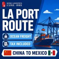 Fournisseur de services logistiques pour le Mexique, transitaire pour le port de Los Angeles, agent maritime avec expédition DDP par voie maritime de Chine