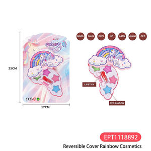 Funda reversible EPT Rainbow Dolls, Cosméticos para niños y niñas, juego <span class=keywords><strong>de</strong></span> maquillaje para casa, cosméticos, belleza, juguetes para juego <span class=keywords><strong>de</strong></span> imitación para niñas - Product Image 2