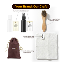 Kit de Nettoyage et d'Entretien du Cuir Premium - Formule Écologique Sans Alcool pour Canapés, Sacs, Chaussures et Plus Encore