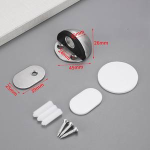 Butée de porte robuste en acier inoxydable 304 moderne avec pare-chocs en caoutchouc, fixation par vis, pour la maison, l'hôpital, le bureau et l'hôtel - Product Image 5