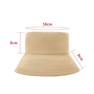 Wholesale 100% Cotton Poplin Velour Unisex Bucket <b>Hat</b> Stylish Design for Fishers Sun Protection for Summer Outdoor Fishing Daily - Product Image 6