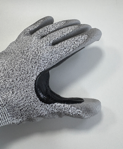 Gants de travail de sécurité certifiés EN388 niveau 5 résistants aux coupures - Doublure HPPE, revêtement PU, sans silicone, base renforcée, industriels - Product Image 2