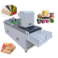 Printer Inkjet Flatbed Single-Pass Tinta Pigment 1 Tahun Garansi Printer Kartu Baru Bahan Egg Flex Kotak Pizza Kantong Kertas Gelas Sekali Pakai