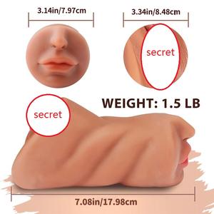 لعبة جنسية محمولة واقعية من مادة TPE متينة بتصميم آمن للجسم وميزة الاهتزاز للاستخدام في أي مكان - Product Image 3