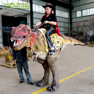 Disfraz de Dinosaurio para Adultos <span class=keywords><strong>con</strong></span> Patas Ocultas para Caminar y Montar - Product Image 3