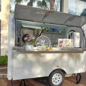 Remorque alimentaire pour pain avec vitrine réfrigérée, kiosque mobile pour la vente de nourriture en plein air - Product Image 2