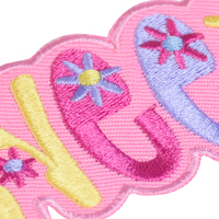 Patchs SWEET Letters Logo brodé Accessoires de vêtements pour enfants mignons Patchs à repasser Broderie personnalisée pour vêtements