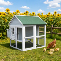 Poulailler en bois massif de qualité supérieure, conception imperméable, personnalisable OEM, pour l'élevage de poulets