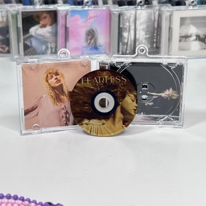 Blank <b>Custom</b> Acrylic Gift Music Cover Diy Keyring Acrylic Empty Dvd Nfc <b>Custom</b> Album Box case <b>Key</b> Chain Disc Jewel - Product Image 4