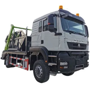 Venda superior caminhão de lixo com braço oscilante 10cbm 4X4 varredor de lixo