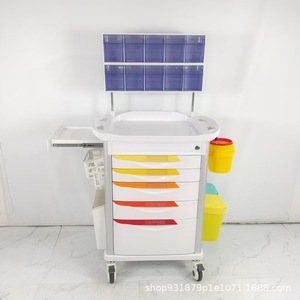 รถเข็นพยาบาลอเนกประสงค์ ABS 750*480*930 มม. สำหรับใช้ในโรงพยาบาล - Product Image 1