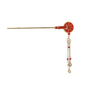Pasador de Pelo Largo con Borla de Monedas Estilo Chino para Mujer, Horquilla Metálica Vintage, Accesorios para el Cabello Hanfu Qipao - Product Image 5