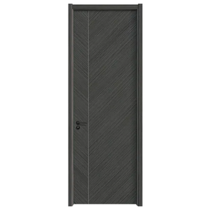 Portes en bois avec incrustations de cristal et remplissage en MDF pour chalets, collection de portes intérieures modernes et décoratives, portes en bois de couleur noire - Product Image 6