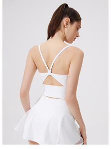 Aoyema Women Sports Wear Neues Nude Feeling Gym Falda Deportiva Bequemer Pickle Ball Backless Design Yoga Tennis Röcke Set - Product Image 6