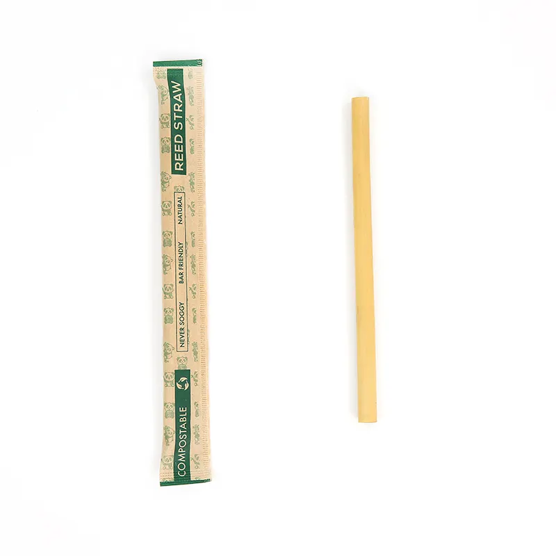 Good Quality Reusable Durable Eco-friendly biodegradable Reed straws For Juice, Cocktail, Party