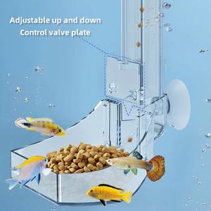 Aliment en plastique pour poissons et crevettes Mangeoire pour poissons Verre aquarium transparent ventouse type outil d'alimentation pratique - Product Image 2