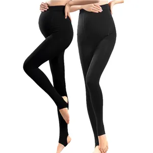 Adjustable abdominal support thick warm velvet pregnant woman pantyhose maternity tights leggings