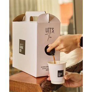Boîte à café personnalisée avec logo imprimé - <span class=keywords><strong>Distributeur</strong></span> <span class=keywords><strong>de</strong></span> boissons en <span class=keywords><strong>carton</strong></span> isotherme en gros pour les événements <span class=keywords><strong>de</strong></span> grande envergure - Product Image 2