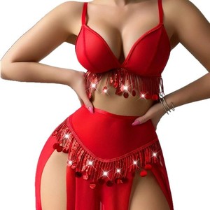 Comercio electrónico transfronterizo, estilo europeo y americano, accesorios exóticos para danza del vientre, disfraces con borlas, conjuntos eróticos - Product Image 5