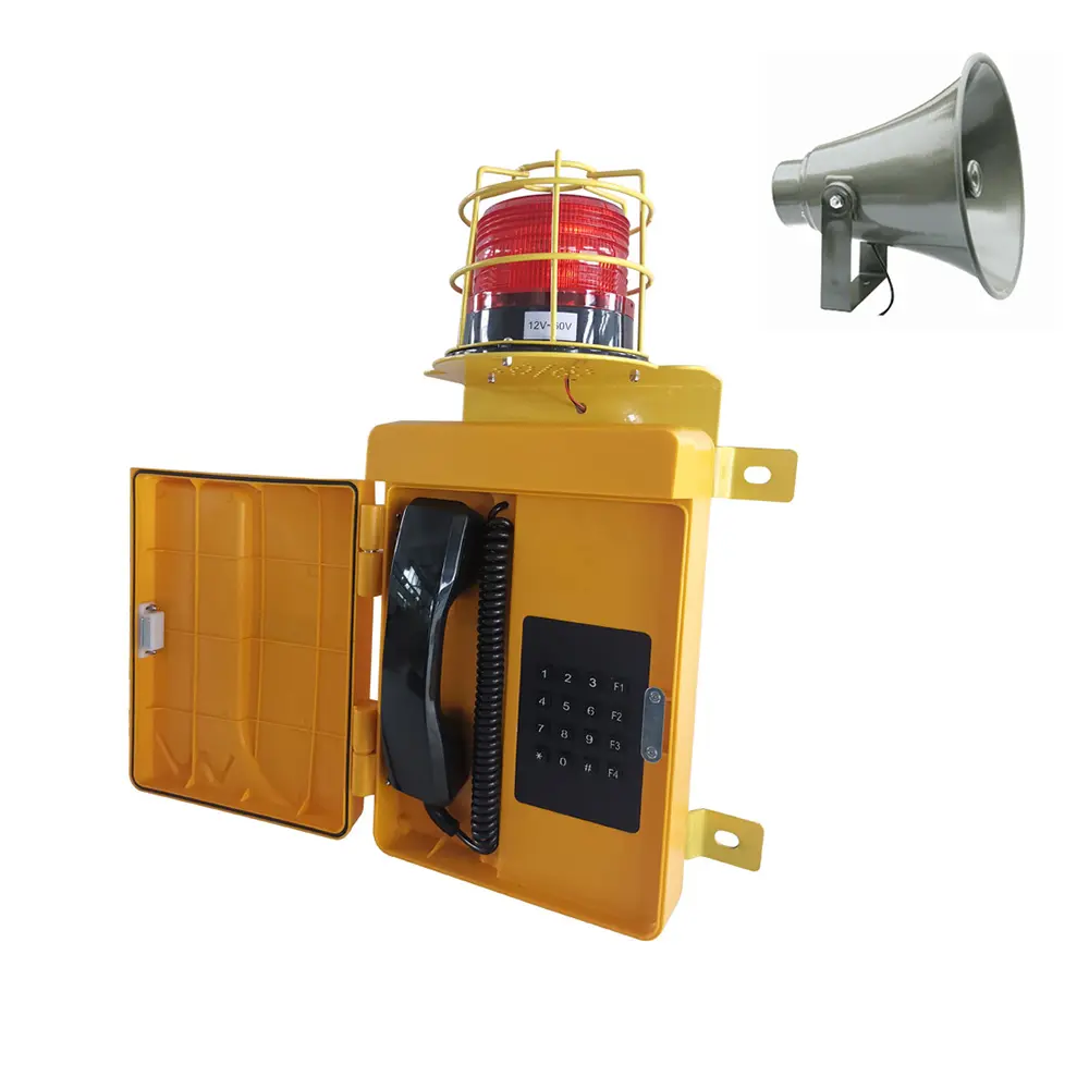 Экстренная сирена SIP VOIP водонепроницаемый громкоговоритель усиленный телефон с защитой от непогоды