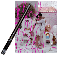 Canon à confettis électronique de 80 cm, machine à étincelles froides, machine à fumée, fontaines à étincelles pour la remise des diplômes, la Saint-Valentin, la fête des Mères, les fêtes de retraite