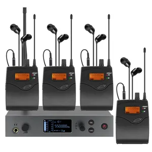 ERZHEN Earphone suara pemantauan dua saluran nirkabel di telinga monitor sistem profesional G4