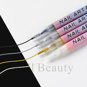 Nouvel ensemble de 4 stylos de nail art graffiti à séchage rapide, marqueurs colorés pour la décoration des ongles, modèle G-578-01 - Product Image 4