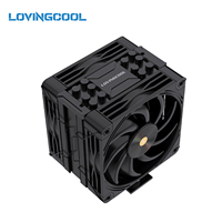 LOVINGCOOL CPU Cooler Fan 12cm ARGB Tower 6 Copper Pipe Mirror Light Radiator Factory Direct Stock OEM Intel AMD Gaming Desktop