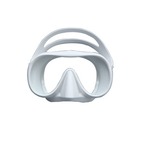 Máscara de Buceo de Silicona Líquida con Una Ventana de Vidrio Templado de 4.0 mm Antivaho para Buceo Libre y Deportes Acuáticos - Product Image 1