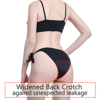 Maillot de bain menstruel personnalisé pour filles culotte une pièce étanche avec cordon de serrage pour femmes bikini de natation menstruelle