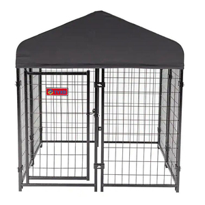 Perrera resistente para perros, Casa de Campo de 4x4x4,3 pies, jaula para animales, valla para acampar - Product Image 1