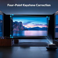 Projecteur VEVSHAO de haute qualité 1080P A25, projecteur portable 3D amélioré, projecteurs de cinéma maison Android avec télécommande