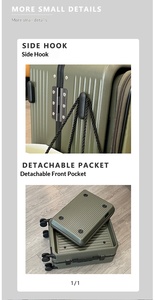 Maleta Multifuncional Dos en Uno de 20 Pulgadas con Ruedas, Desmontable, Tipo Mochila, Unisex, para Negocios, con Candado y Asa Extensible - Product Image 6