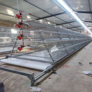 Équipement agricole galvanisé type A, nettoyage automatique des boissons, système de collecte des œufs, 3/4 couches, batterie pour volaille, cages à poulet - Product Image 1