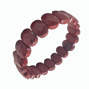 Bracelet de guérison en pierre rouge, bijoux en pierres naturelles pour l'équilibre énergétique, le bien-être spirituel et le soulagement de l'anxiété - Product Image 5