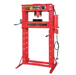 Hydraulic Jack Pneumatic 50T Shop Press With Gauge For Repair