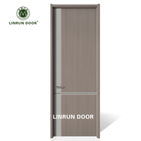 Portes intérieures en bois insonorisées en HDF et PVC mélaminé, nouveau design 2026, pour maisons et chambres d'hôtel