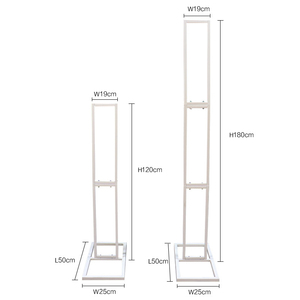 Support de décoration de scène de mariage pliable et détachable, forme carrée ou rectangulaire, <span class=keywords><strong>arche</strong></span> de toile de fond métallique pour mariage - Product Image 3