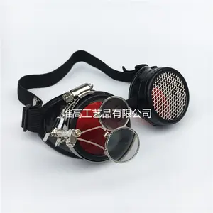 New Steam Punk Gothic Windshield Mesh Lens with Magnifier Decoration Stage Performance Prop Cosplay