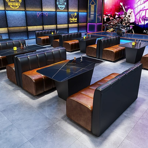 Bar à manger bar Table-chaise Ensembles Pub Salle privée Canapés KTV Table basse Combinaisons U/L En forme, mural pour les salons - Product Image 5