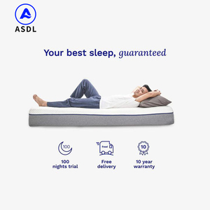 Matelas en tissu pour hôtel cinq étoiles, matelas bon marché, matelas à ressorts Bonnell, mousse à mémoire de forme et ressorts ensachés, disponible en tailles simple, double et king size - Product Image 6