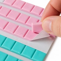 Bandes d'adhésif en argile pour nail art, pour faux ongles et usage créatif quotidien, couleurs pastel douces pour projets d'artisanat à domicile ou au bureau