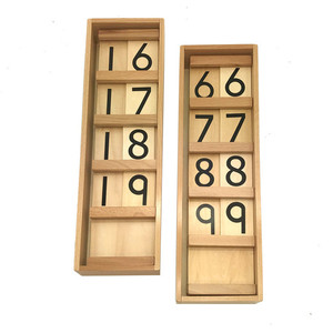 แท่นวางลูกปัดแบบมอนเตสซอรี่ ของเล่นไม้สำหรับเด็ก 4-6 ปี ของเล่นเสริมพัฒนาการทางคณิตศาสตร์สำหรับเด็กอนุบาล ยี่ห้อ Brand - Product Image 4