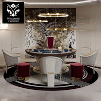 Table de Blackjack Moderne Personnalisée avec Porte-Gobelets en Acier Inoxydable pour Salle de Jeux de Luxe à Domicile, Mobilier de Casino