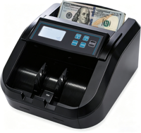 Compteur de billets H-308 - Mode par lots, avec écran LCD, détection UV/MG/IR, comptage de valeur 1100 pièces/min