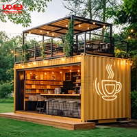 Conteneur de café commercial Urdream avec comptoir de bar et fenêtre de service