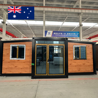 Maison préfabriquée modulaire extensible de type Granny Flat, standard australien, pour toutes les saisons, 20/40 pieds, avec cuisine