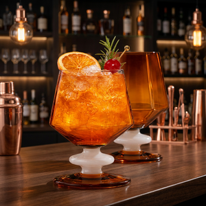 Copas de Cóctel de Borosilicato Hechas a Mano de 340 ml, sin Plomo, con Tallo de Color, Reutilizables, para Martini, Venta al por Mayor para Fiestas - Product Image 6